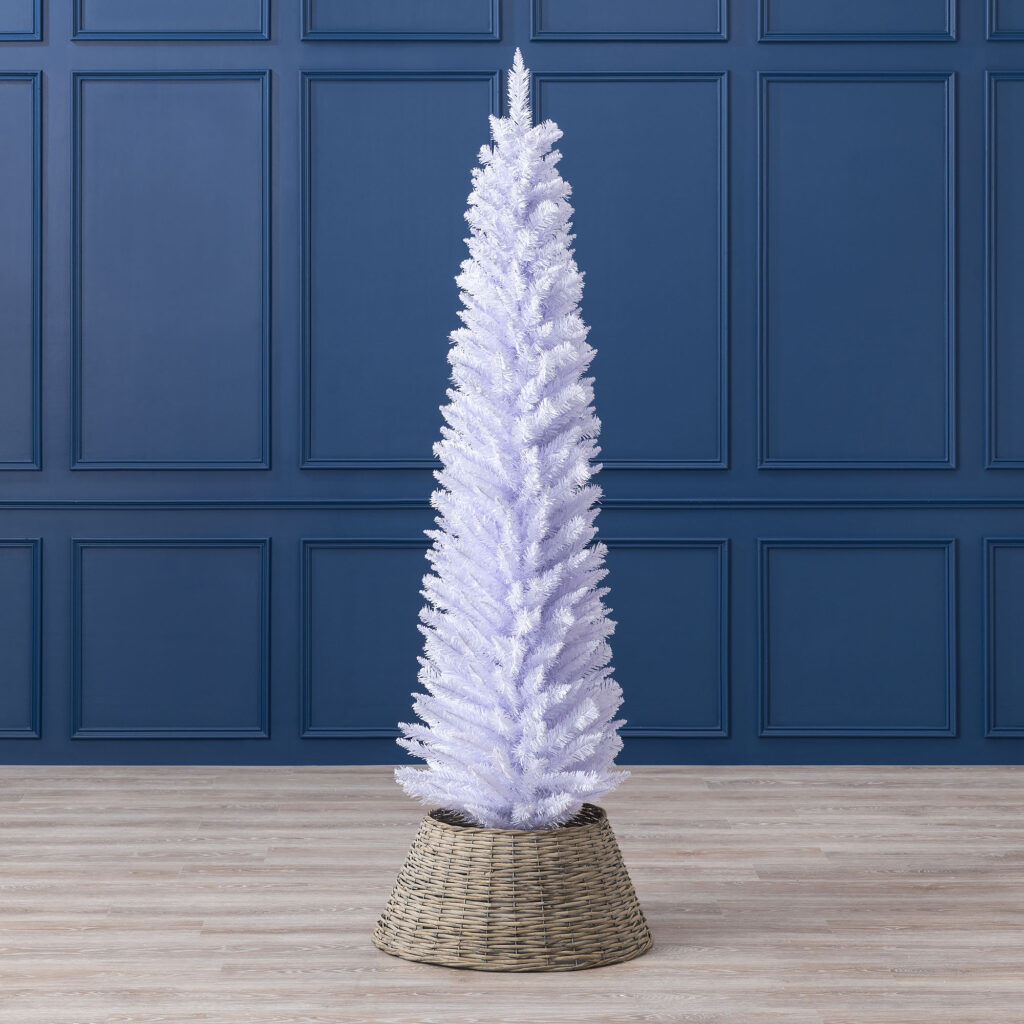 Christow 6ft White Pencil Christmas Tree