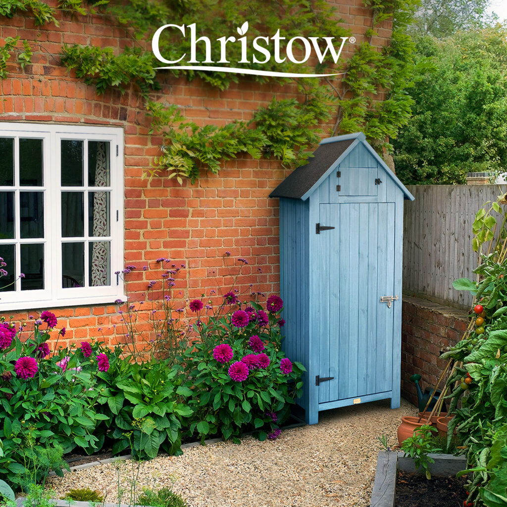 Christow Narrow Shed in garden